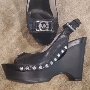 michael kors charm slingback shoes